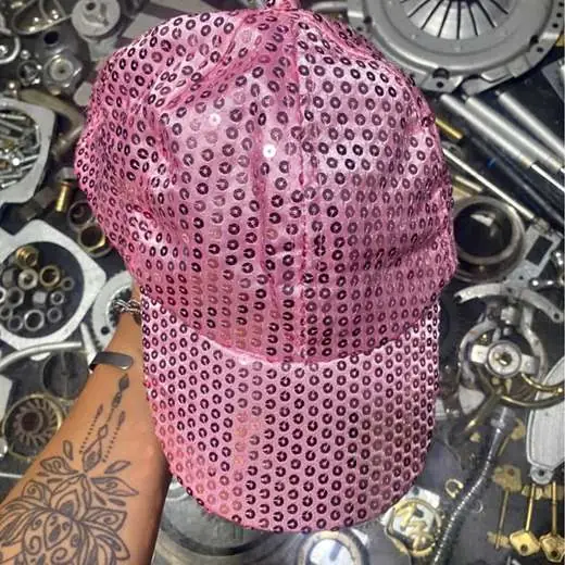 Borra de lentejuelas rosa