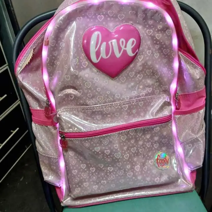 Mochila footy nena con luz