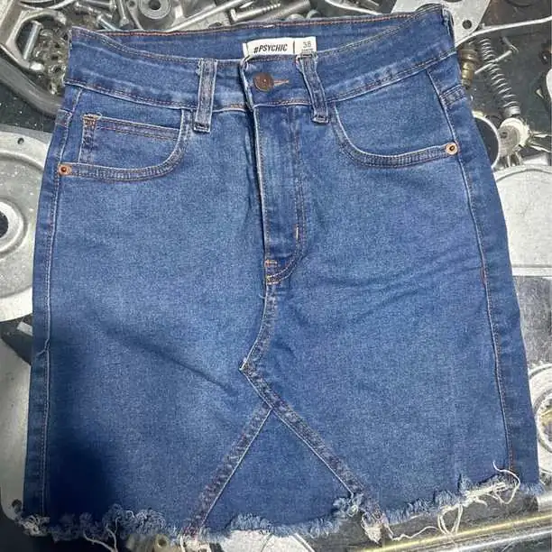 Pollera jean psychic talle 38 elastizada