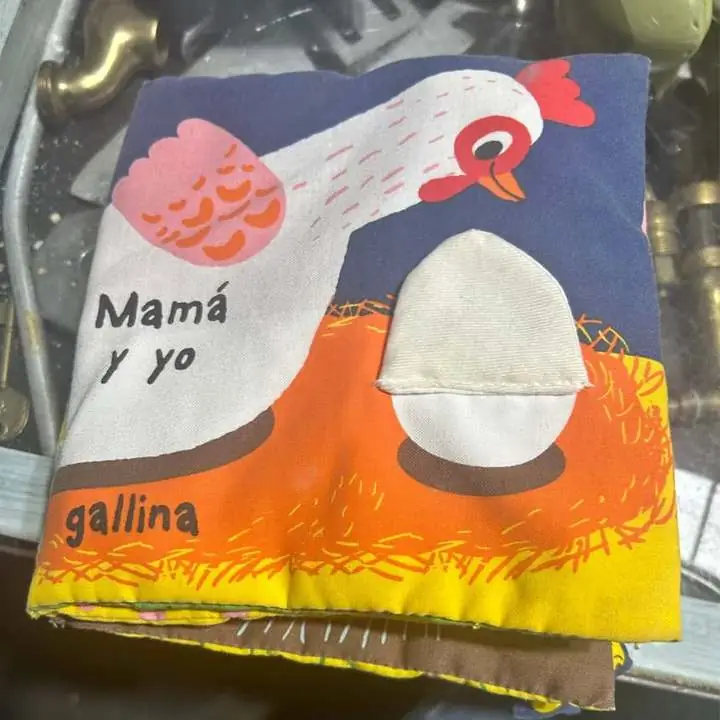 Libro de tela sensorial didactico para bebe