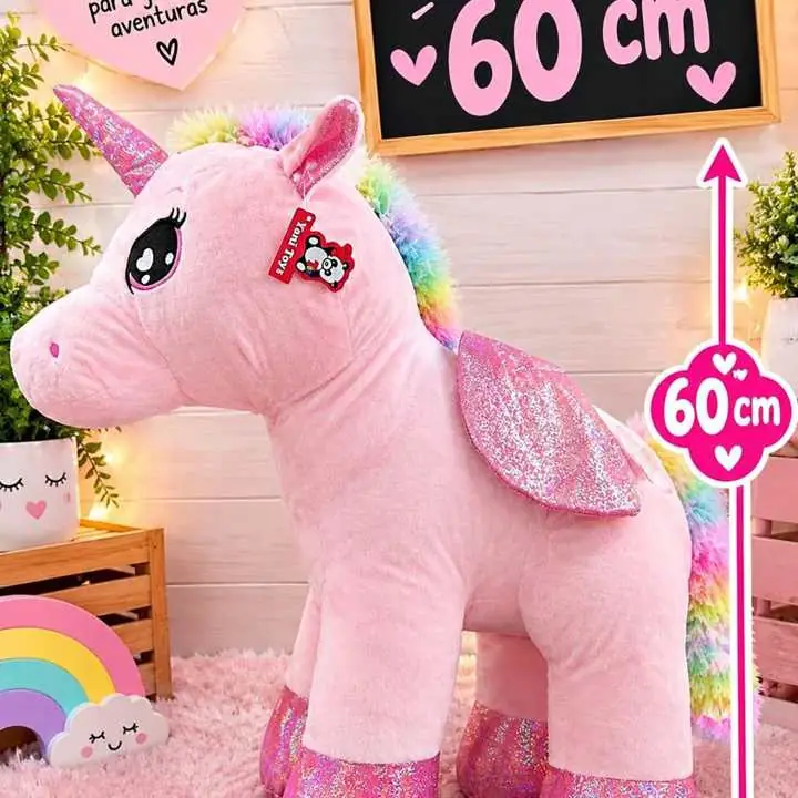 Peluche gigante unicornio 60 cm