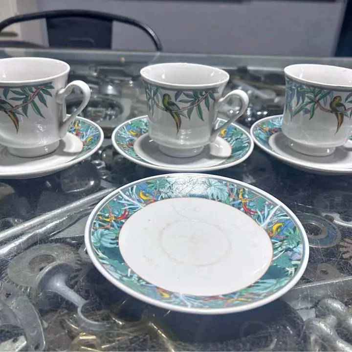 Juego de te 7 piezas porcelana