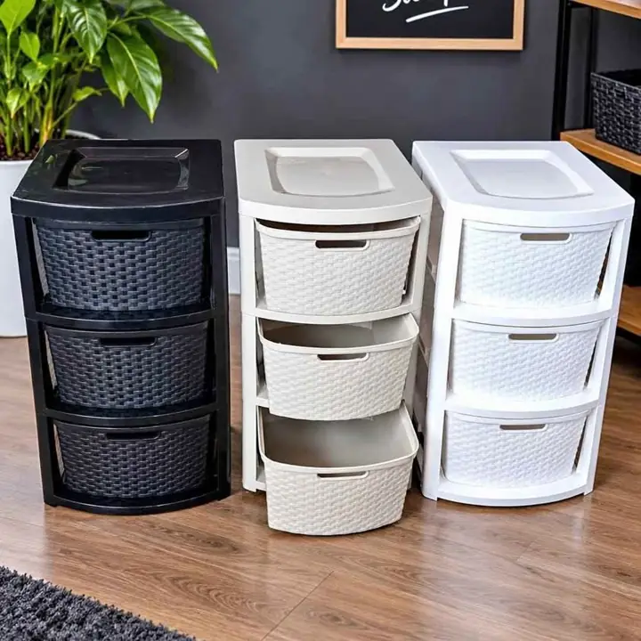 Organizador cajonera simil ratan X3