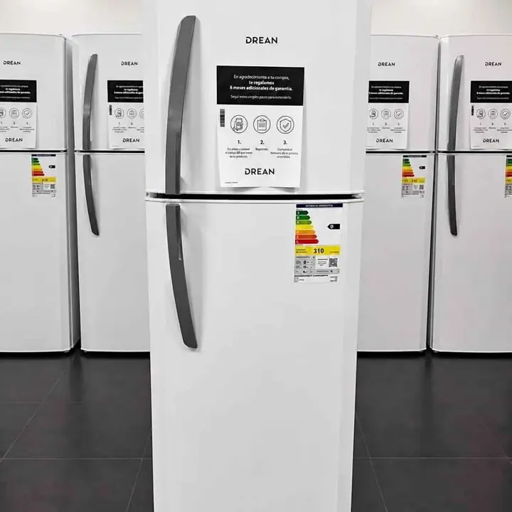 Heladera Drean 277L BLANCA $540.000 Voltaje 220V Cycle Desfrost Estantes de vidrio