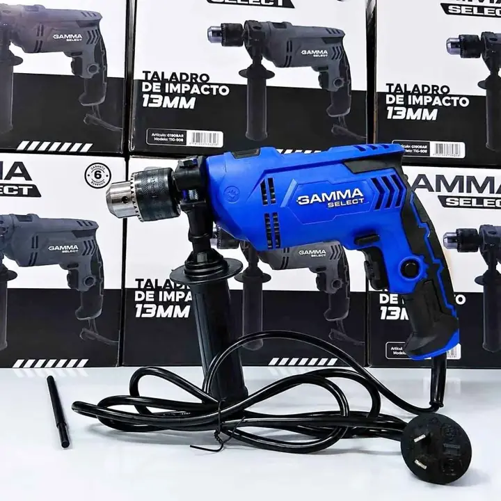 Taladro de impacto 13MM 35.000 Alimentación: 220V | 50Hz Potencia: 650W Mandril