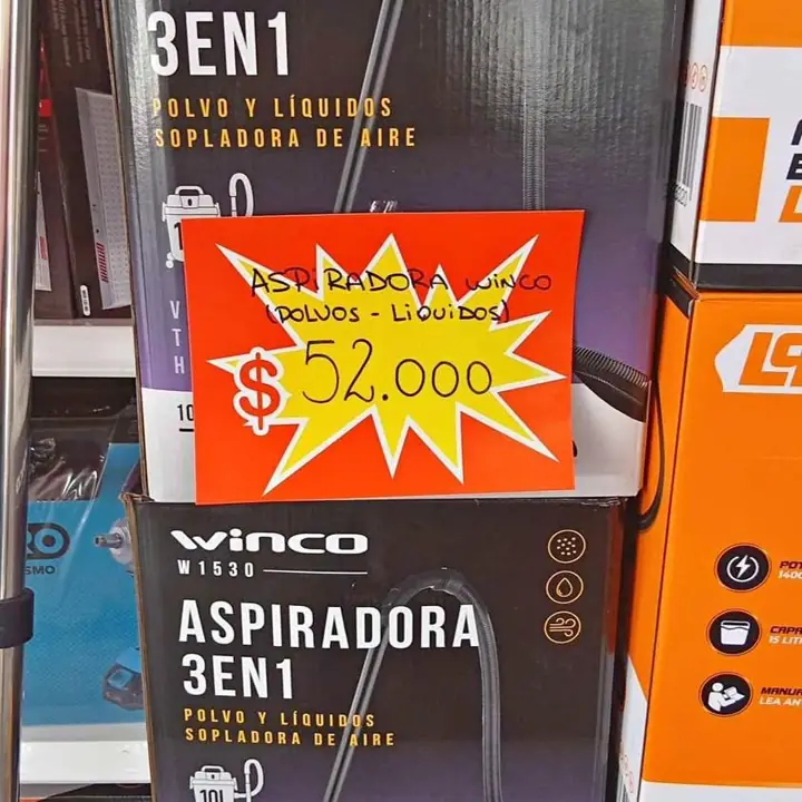 Aspiradora winco Polvo y líquido