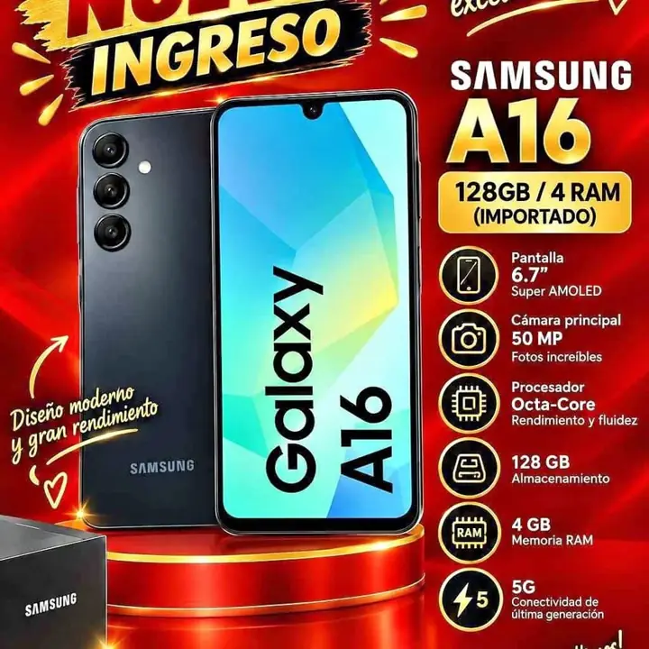 Celular Samsung A16 128Gb/4Ram $270.000 2 dias de prueba