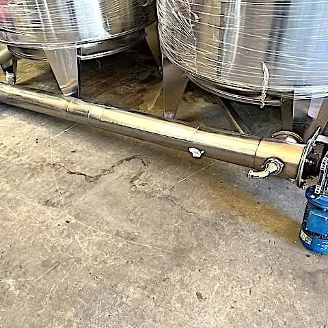 Nro. de stock: 10938 transporte de solidos a tornillo sin fin acero inoxidable