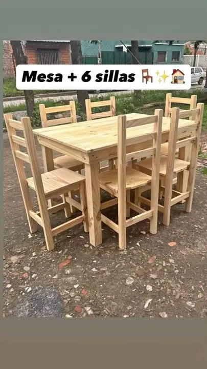 Mesa y sillas