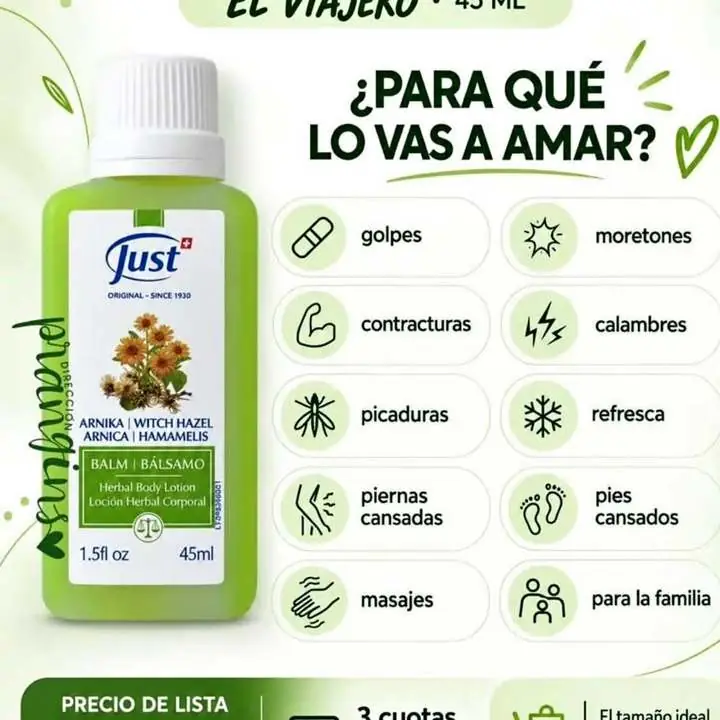 Balsamo de arnica just