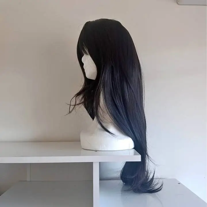 Peluca negra simil