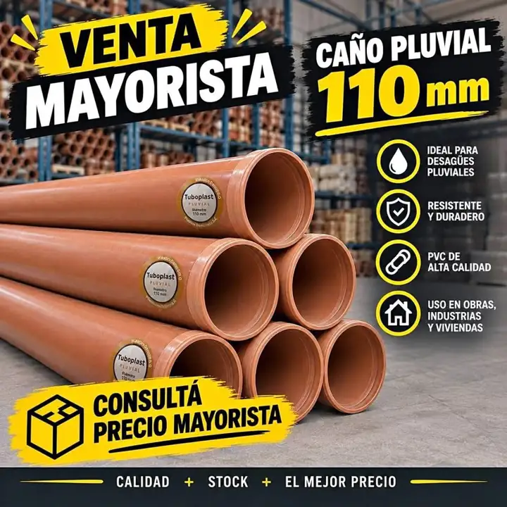 Caño Pluvial 110 mm – Venta Mayorista