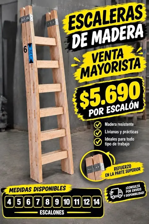 Escaleras de madera – venta mayorista