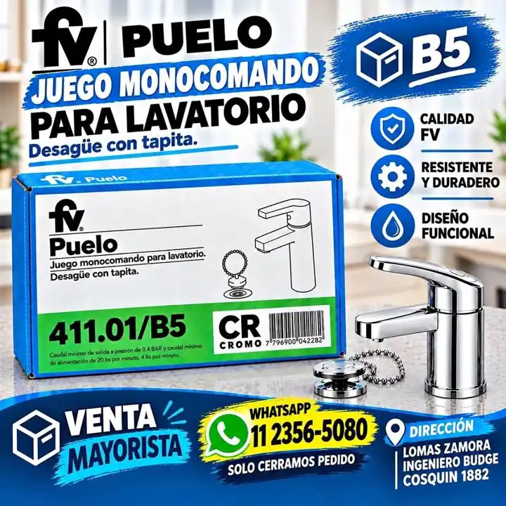 Grifería fv puelo – venta mayorista