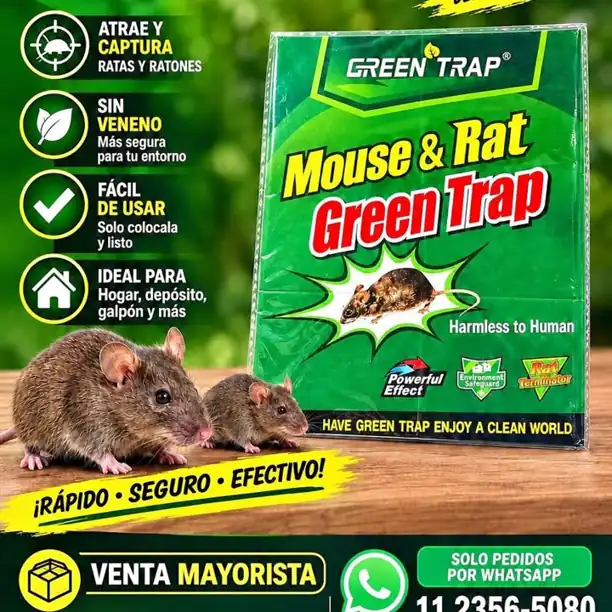 Green Trap – Trampa Adhesiva para Ratas y Ratones