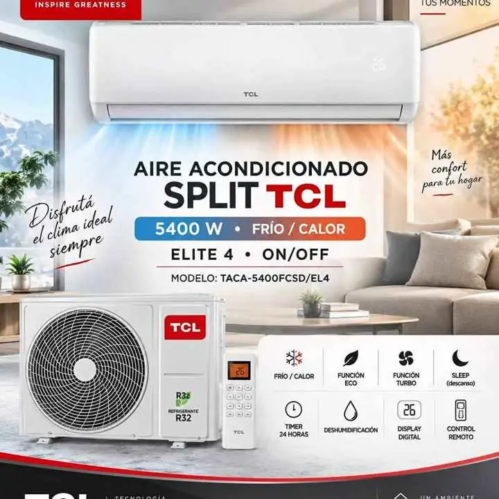Aire acondicionado split TCL 5400W frío/calor