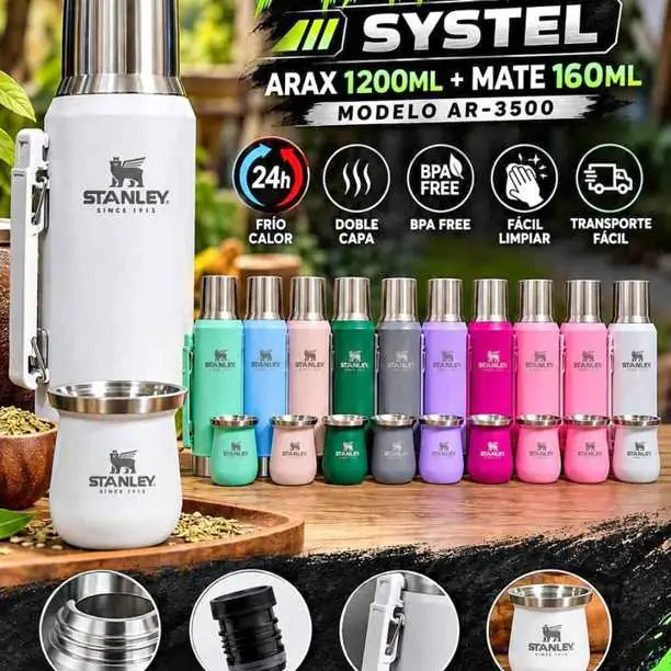 Combo matero systel arax 1200ML + mate 160ML