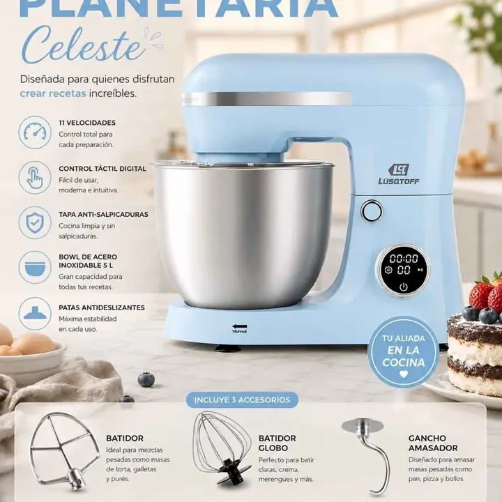 Batidora planetaria Lüsqtoff 1500W