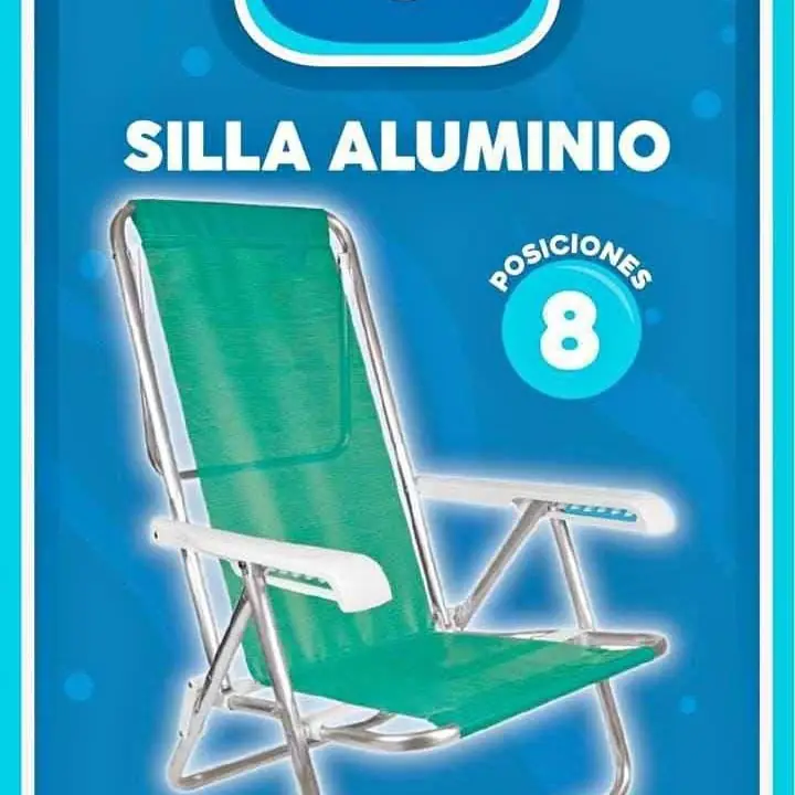 Reposera de aluminio mor 8 posiciones