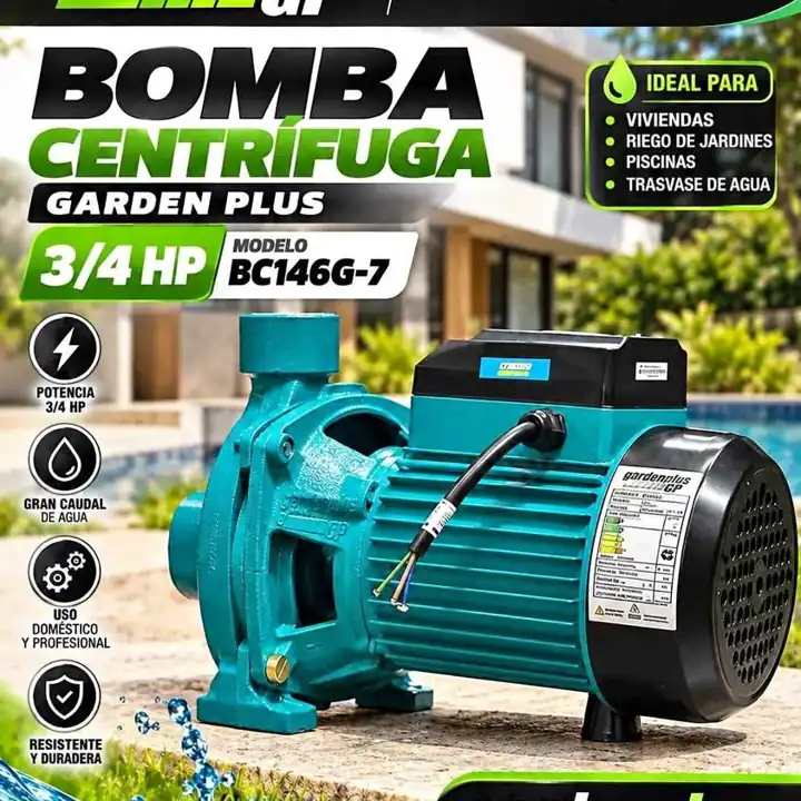 Bomba centrifuga 3/4 HP garden plus