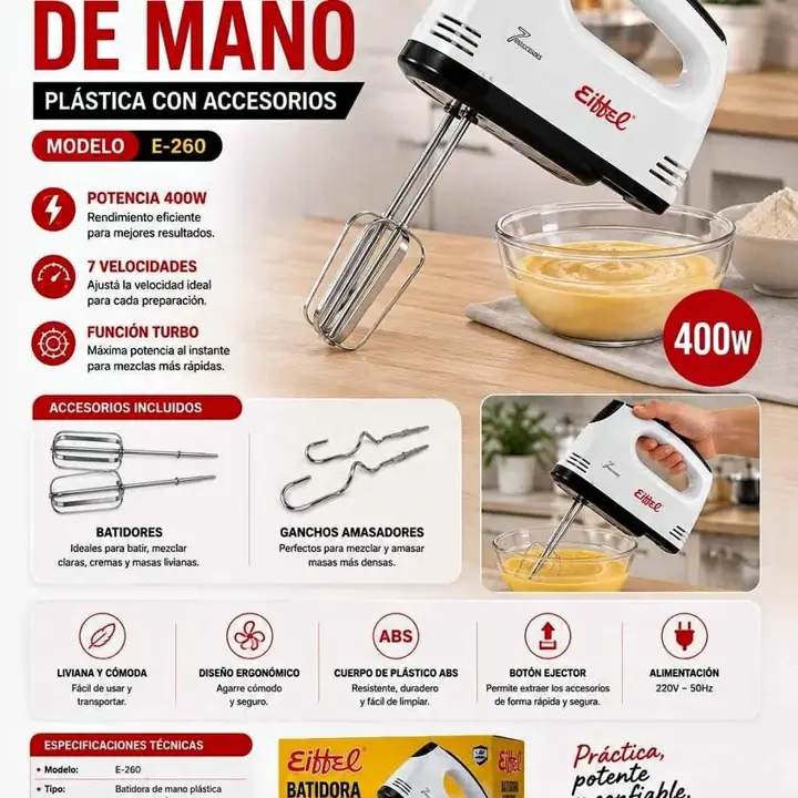 Batidora de mano eiffel
