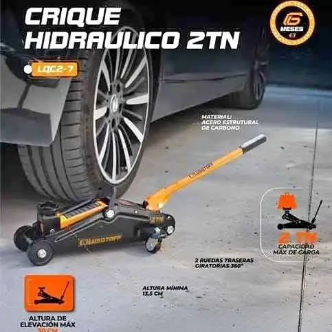 Crique Carrito Gato Hidraulico Lusqtoff Lqc2-7 2Tn