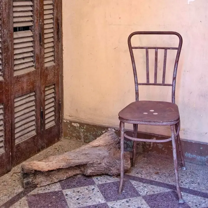 Silla de metal "PACIENTE"
