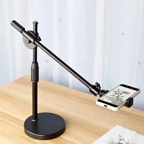 Soporte de escritorio para celular , aro, luz de relleno, cámara etc