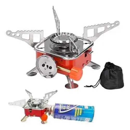 Anafe cocina portátil plegable apto garrafa gas butano