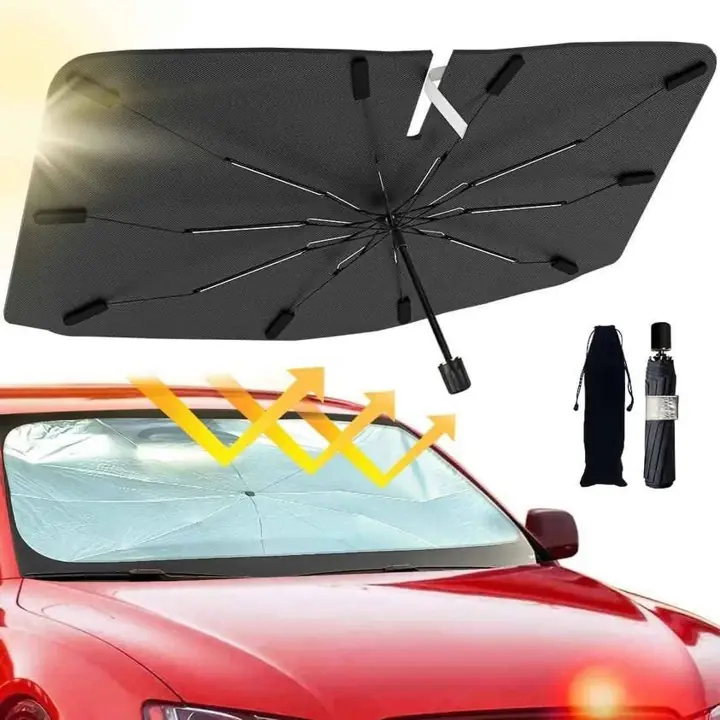 Sombrilla para parasol de autos plegable