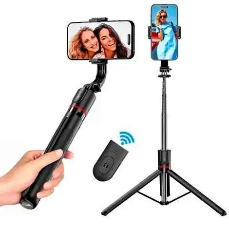 Trípode bastón extensible hasta 1,70cm con control remoto