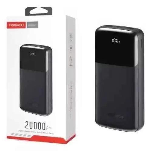 Cargador powerbank USB portatil 20000MAH tranyco T-D09