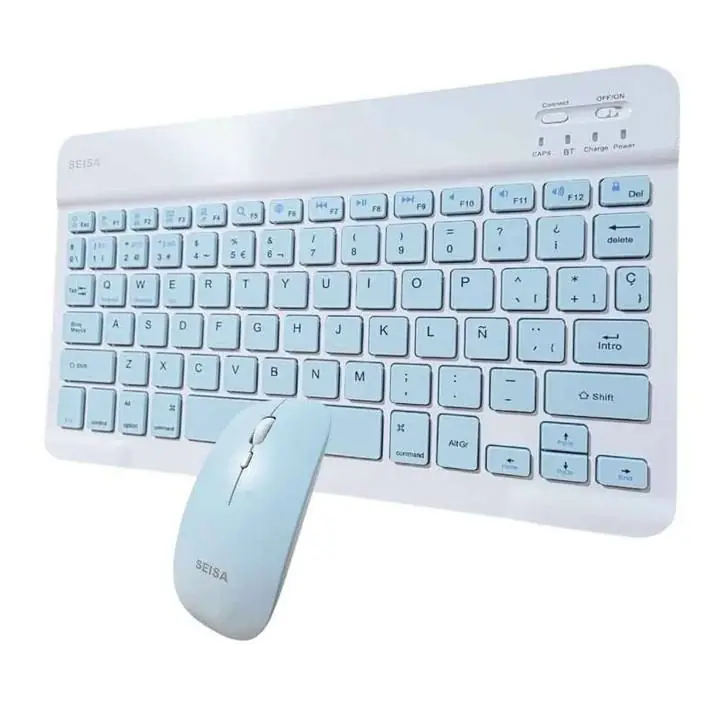 Teclado y mouse inalambrico extra chato 2,4ghz