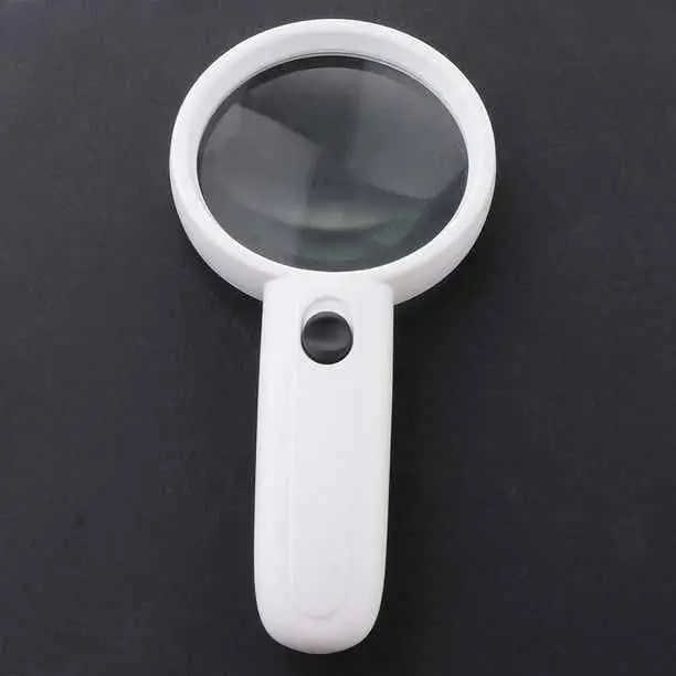 Lupa de mano con luz led
