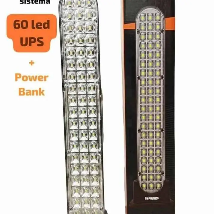 Luz emergencia con nuevo sistema 60led ups mas cargador portatil