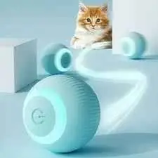 Pelotita interactiva para gatos (luz , vibración, recargable)