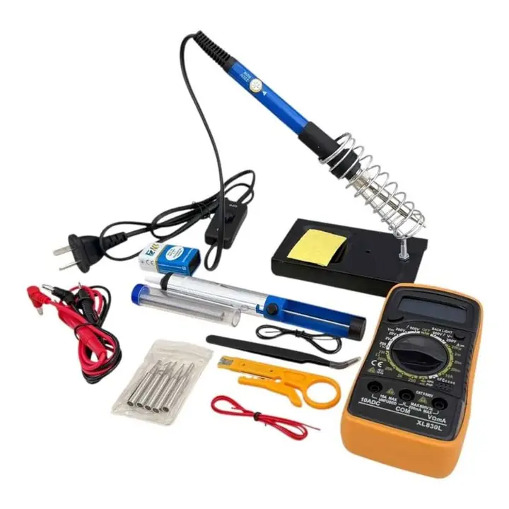Kit de soldadura completa con tester multimetro 130x75cm