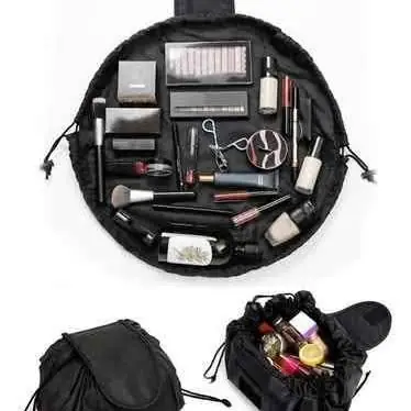 Bolso porta cosméticos plegable y portable