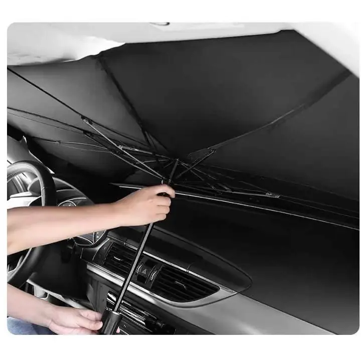 Sombrilla anti sol para auto plegable