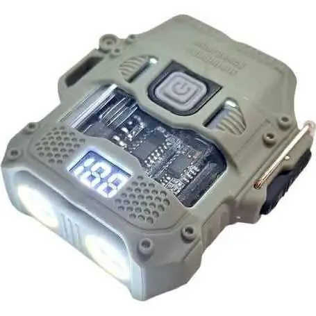 Linterna led recargable con encendedor de plasma recargable+ box portable