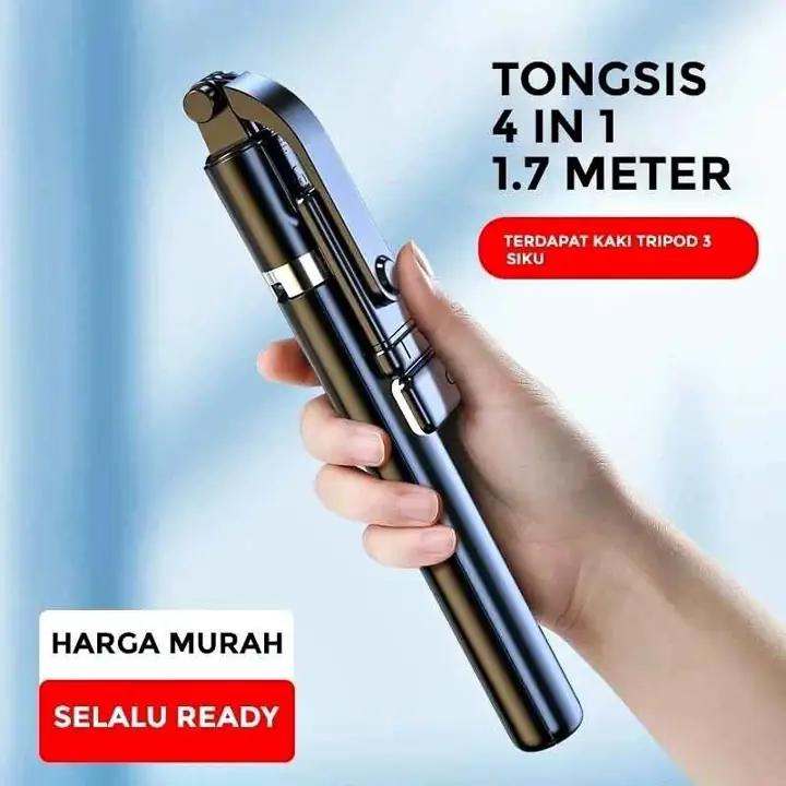 Trípode para celular extensible hasta 1,70mt , control remoto y luz led( horizontal y vertical)