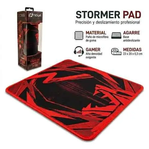 Mouse pad gamer de 23x20cm
