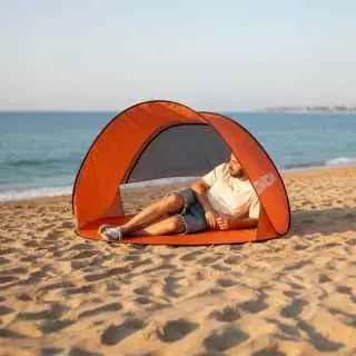 Carpa playera pop-up plegable tipo iglú 130x140 con ventana