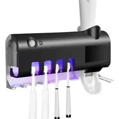 Organizador de cepillos y pasta dental con esterilizador