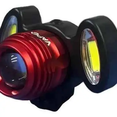 Faro delantero para bicicleta com zoom central + dos leds más( RECARGABLE)