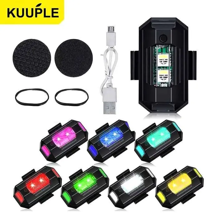 Mini luz rgb 7 colores y varios modos en cada color(recargable)