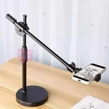 Soporte para celular o cámara con pie para mesa o escritorio(totalmente regulable y ajustable)