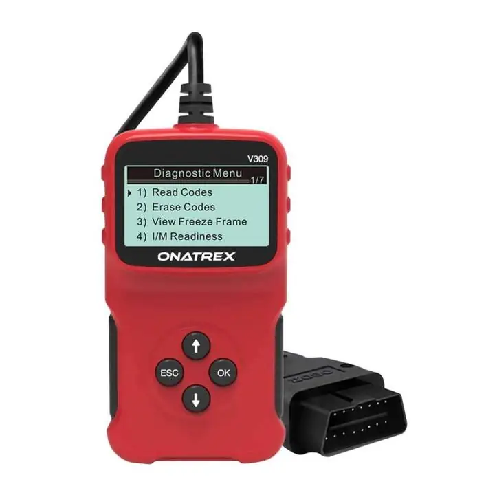 Scanner para vehículos entrada OB2 5 idiomas