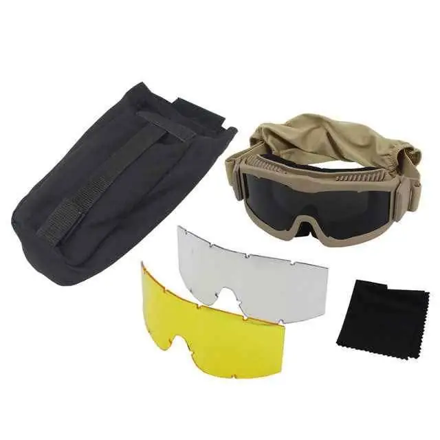 Antiparras de protección con lentes intercambiables