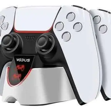 Cargador dual para joysticks ps5 , carga rápida led indicador